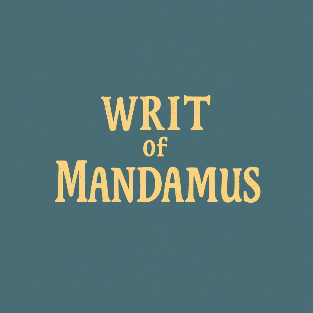 Writ of Mandamus