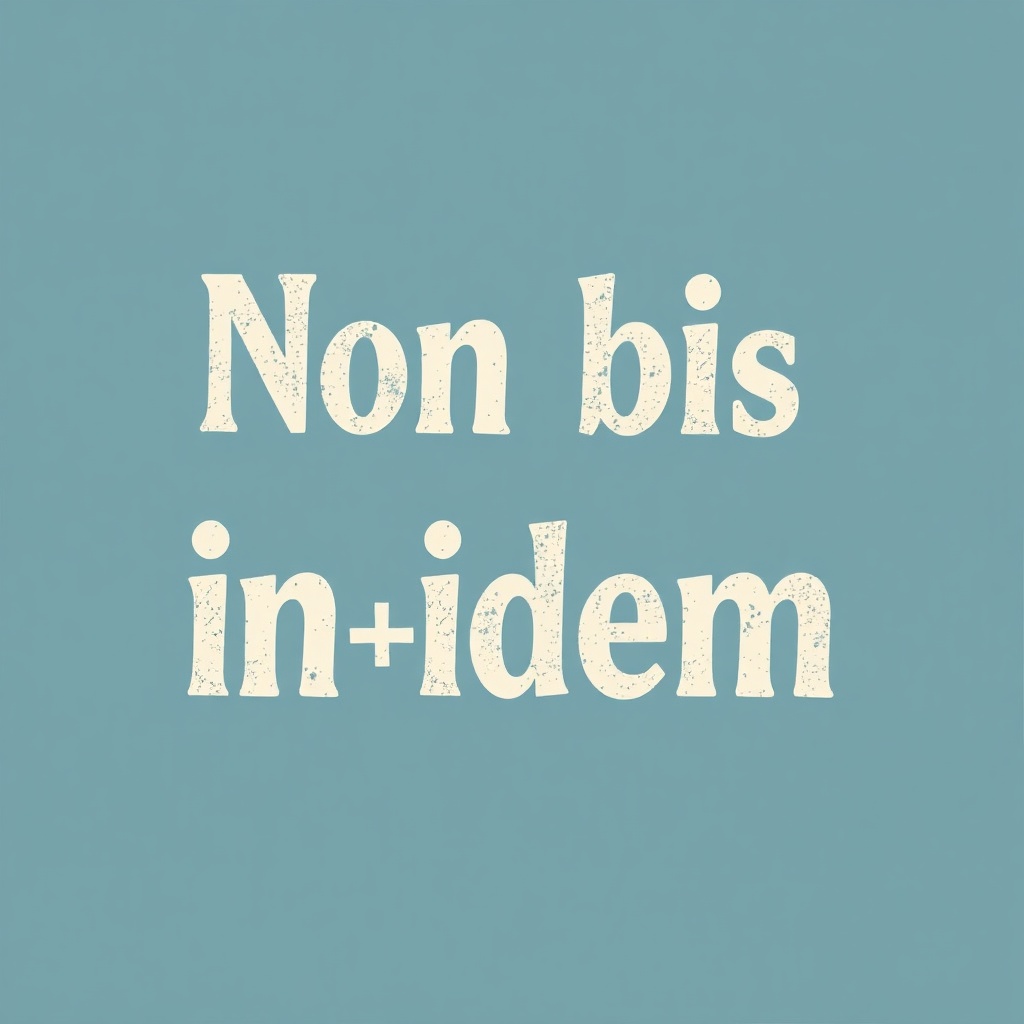 Non bis in idem (Not twice for the same thing)