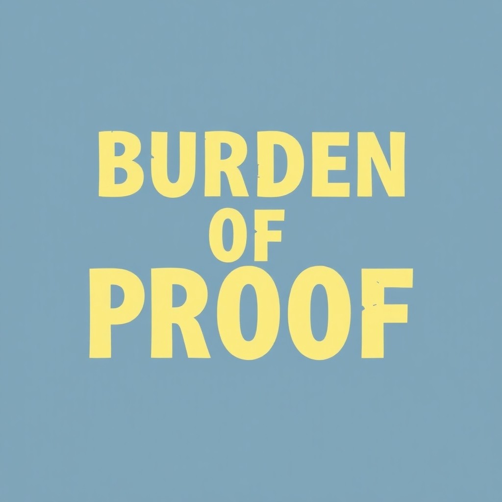 Burden of proof