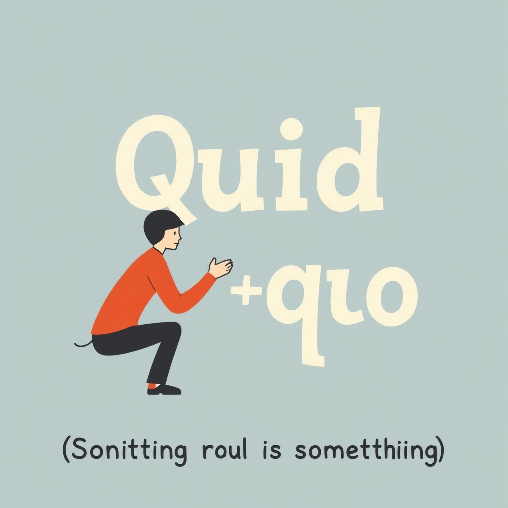 Quid pro quo (Something for something)
