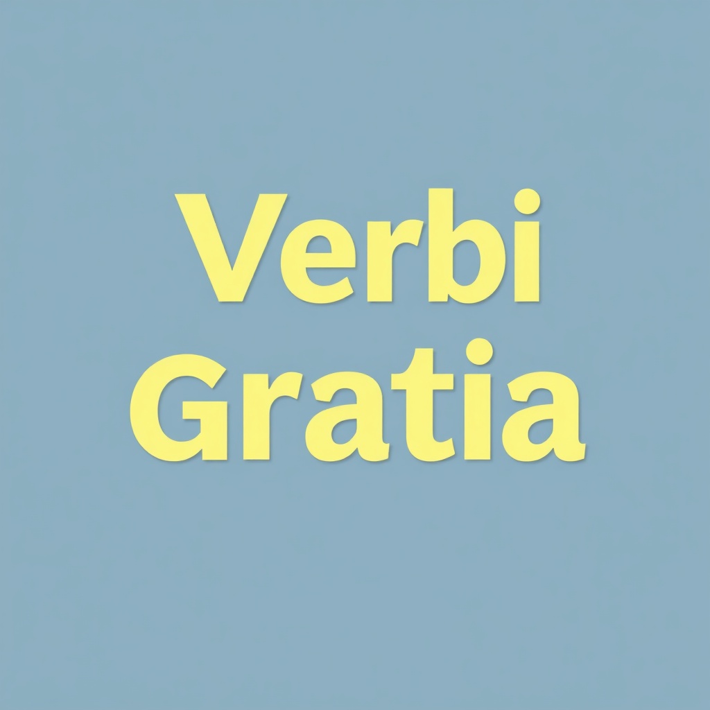 Verbi gratia (For example)