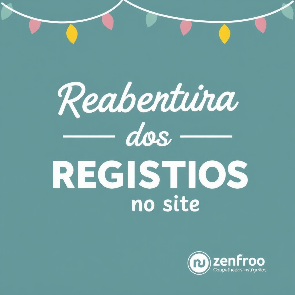 Reabertura dos registros no site