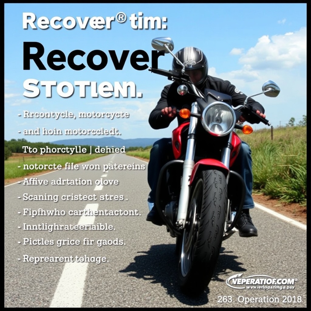 Recover your stolen motorcycle, (operation 2010)