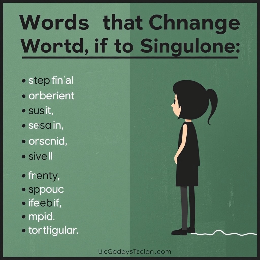 Words That Change Meaning From Plural to Singular
