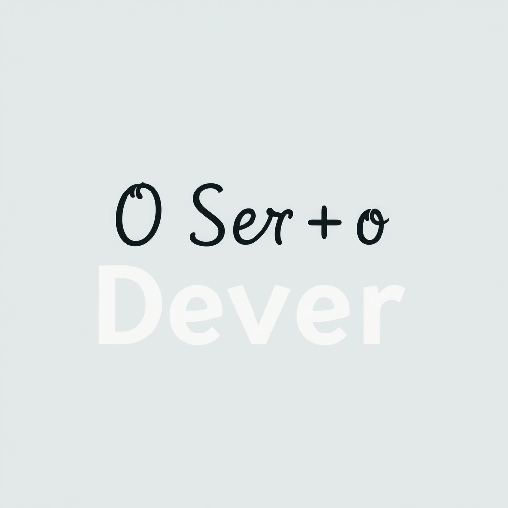 O Ser e o Dever ser