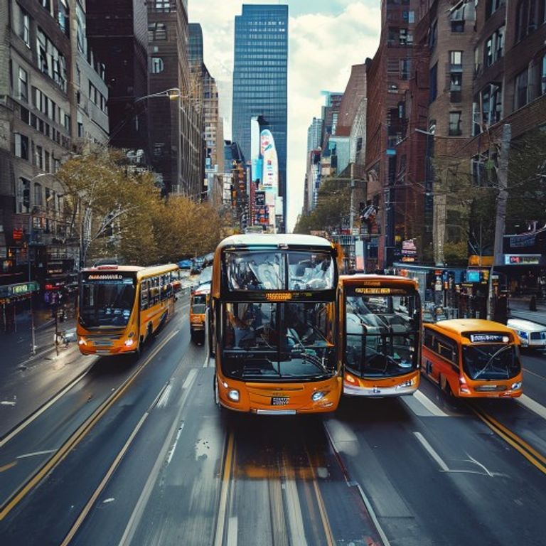 BUSES ON STRIKE, IN DOWNTOWN!!!