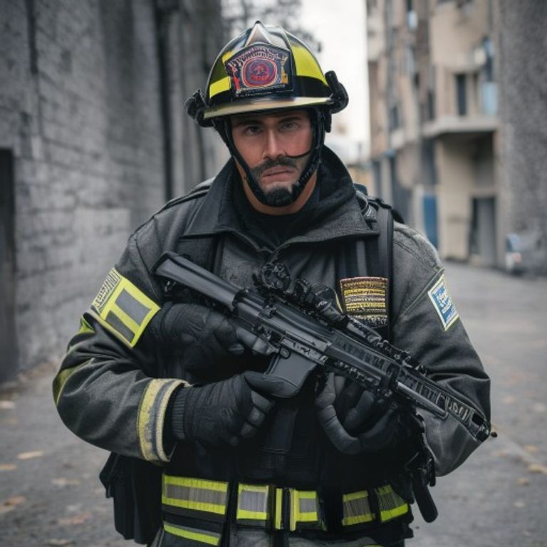Firefighter detained for not saluting a lieutenant