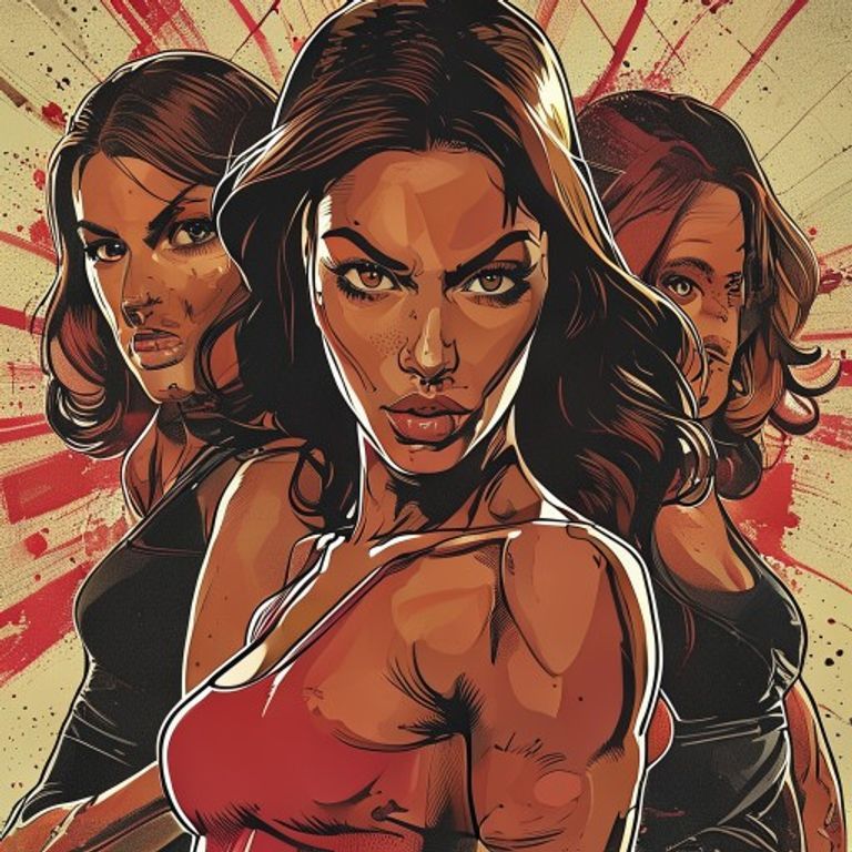 Women and fighting films (comics)